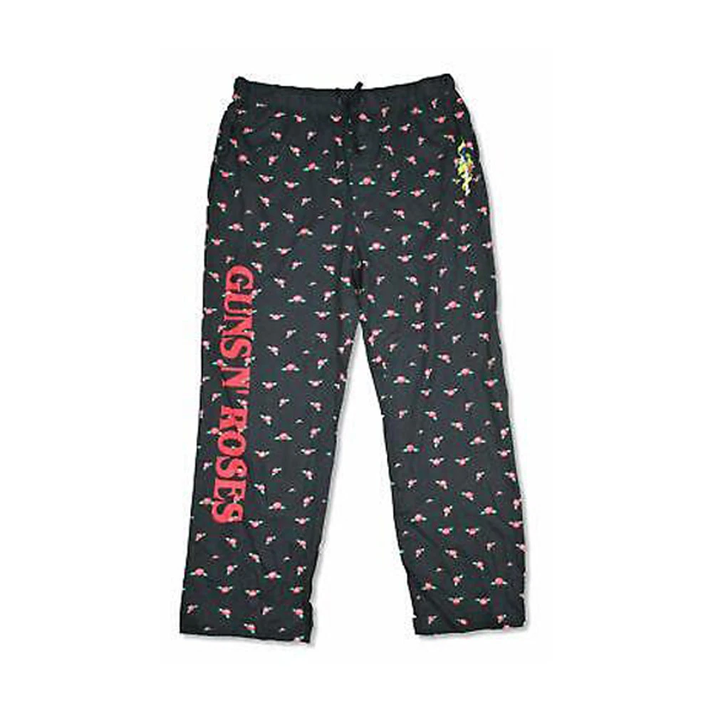 All Over Pattern Black Pajama Pants Lounge Pants(Guns N Roses All Over Pattern Black Pajama Pants Lounge Pants 437108) 3 All Over Pattern Black Pajama Pants Lounge Pants(Guns N Roses All Over Pattern Black Pajama Pants Lounge Pants 437108)