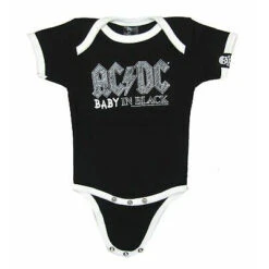 AC/DC Baby In Black Logo Bodysuit(Ac Dc Baby In Black Logo Bodysuit 437446)