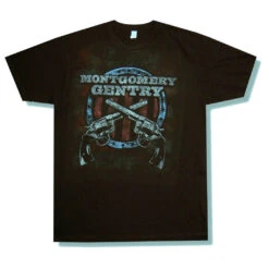 Crossed Guns Tour Fl-wi T-shirt(Montgomery Gentry Crossed Guns Tour Fl Wi T Shirt 437610)