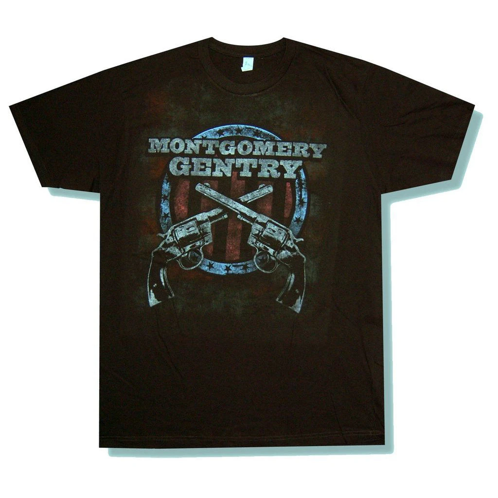 Crossed Guns Tour Fl-wi T-shirt(Montgomery Gentry Crossed Guns Tour Fl Wi T Shirt 437610) 3 Crossed Guns Tour Fl-wi T-shirt(Montgomery Gentry Crossed Guns Tour Fl Wi T Shirt 437610)