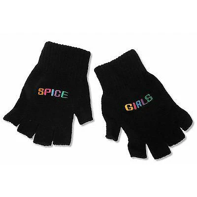 Embroidered Black Knit Fingerless Gloves Knit Gloves(Spice Girls Embroidered Black Knit Fingerless Gloves Knit Gloves 437859) 3 Embroidered Black Knit Fingerless Gloves Knit Gloves(Spice Girls Embroidered Black Knit Fingerless Gloves Knit Gloves 437859)