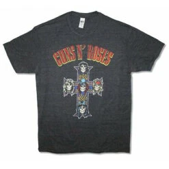 Distressed Appetite Cross Heather T-shirt(Guns N Roses Distressed Appetite Cross Heather T Shirt 438109)