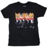 Lineup Black With Grinding T-shirt(Def Leppard Lineup Black With Grinding T Shirt 438630)