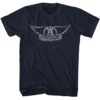 Aerosmith Wings Logo Light T-shirt(Aerosmith Aerosmith Wings Logo Light T Shirt 439314) -ROCABILIA CLOTHING SALE 439314F
