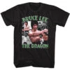 Bruce Lee The Dragon Collage T-shirt(Bruce Lee Bruce Lee The Dragon Collage T Shirt 439446) -ROCABILIA CLOTHING SALE 439446F
