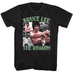 Bruce Lee The Dragon Collage T-shirt(Bruce Lee Bruce Lee The Dragon Collage T Shirt 439446)