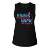 John Wick Neon Chrome Logo Womens Tank(John Wick John Wick Neon Chrome Logo Womens Tank 439897) -ROCABILIA CLOTHING SALE 439897F