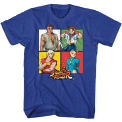 Street Fighter Four Squares T-shirt(Street Fighter Street Fighter Four Squares T Shirt 440372)