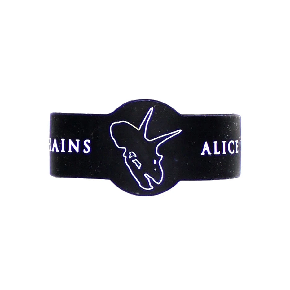 Dinosaur Logo Rubber Bracelet(Alice In Chains Dinosaur Logo Rubber Bracelet 440669) 3 Dinosaur Logo Rubber Bracelet(Alice In Chains Dinosaur Logo Rubber Bracelet 440669)