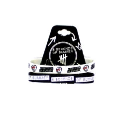 2 Pack Rubber Bracelet(5 Seconds Of Summer 2 Pack Rubber Bracelet 440742)