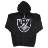 Raiders Logo Zippered Hooded Sweatshirt(Slayer Raiders Logo Zippered Hooded Sweatshirt 440796) 2 Raiders Logo Zippered Hooded Sweatshirt(Slayer Raiders Logo Zippered Hooded Sweatshirt 440796) -ROCABILIA CLOTHING SALE 440796F