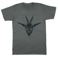 Black On Grey The Devil Put Dinosaurs Here T-shirt(Alice In Chains Black On Grey The Devil Put Dinosaurs Here T Shirt 440863)