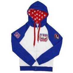 Pocket Patch Zip Up Hooded Fleece Zippered Hooded Sweatshirt(Grateful Dead Pocket Patch Zip Up Hooded Fleece Zippered Hooded Sweatshirt 440865)