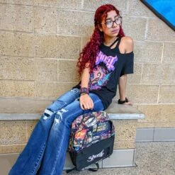 Magazines Daypack Backpack(Ghost Magazines Daypack Backpack 441007) -ROCABILIA CLOTHING SALE 441007C