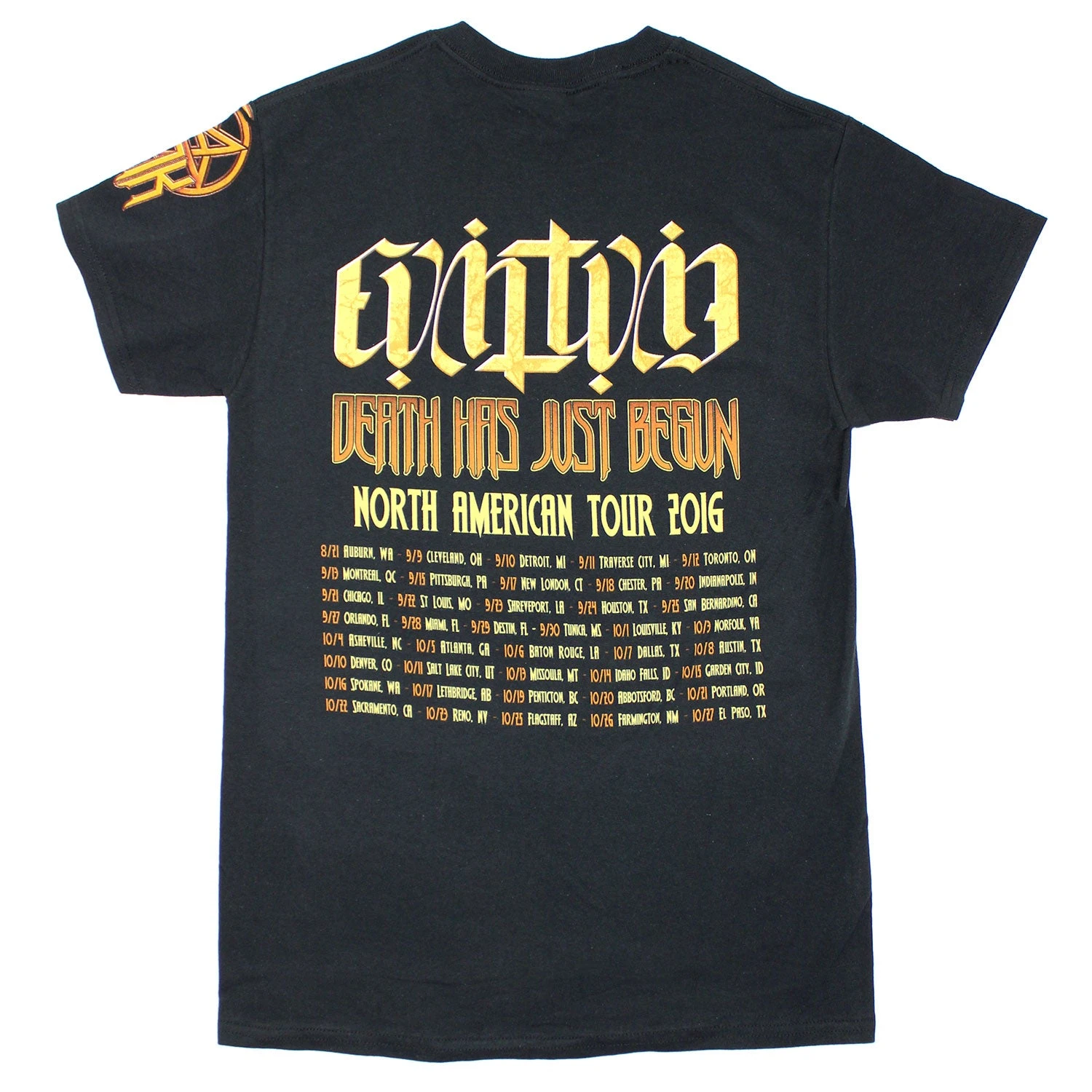 Death Has Just Begun North American Tour 2016 T-shirt(Anthrax Death Has Just Begun North American Tour 2016 T Shirt 441365) 4 Death Has Just Begun North American Tour 2016 T-shirt(Anthrax Death Has Just Begun North American Tour 2016 T Shirt 441365) - Image 2