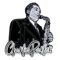 Enamel Pin Pewter Pin Badge(Charlie Parker Enamel Pin Pewter Pin Badge 441375)