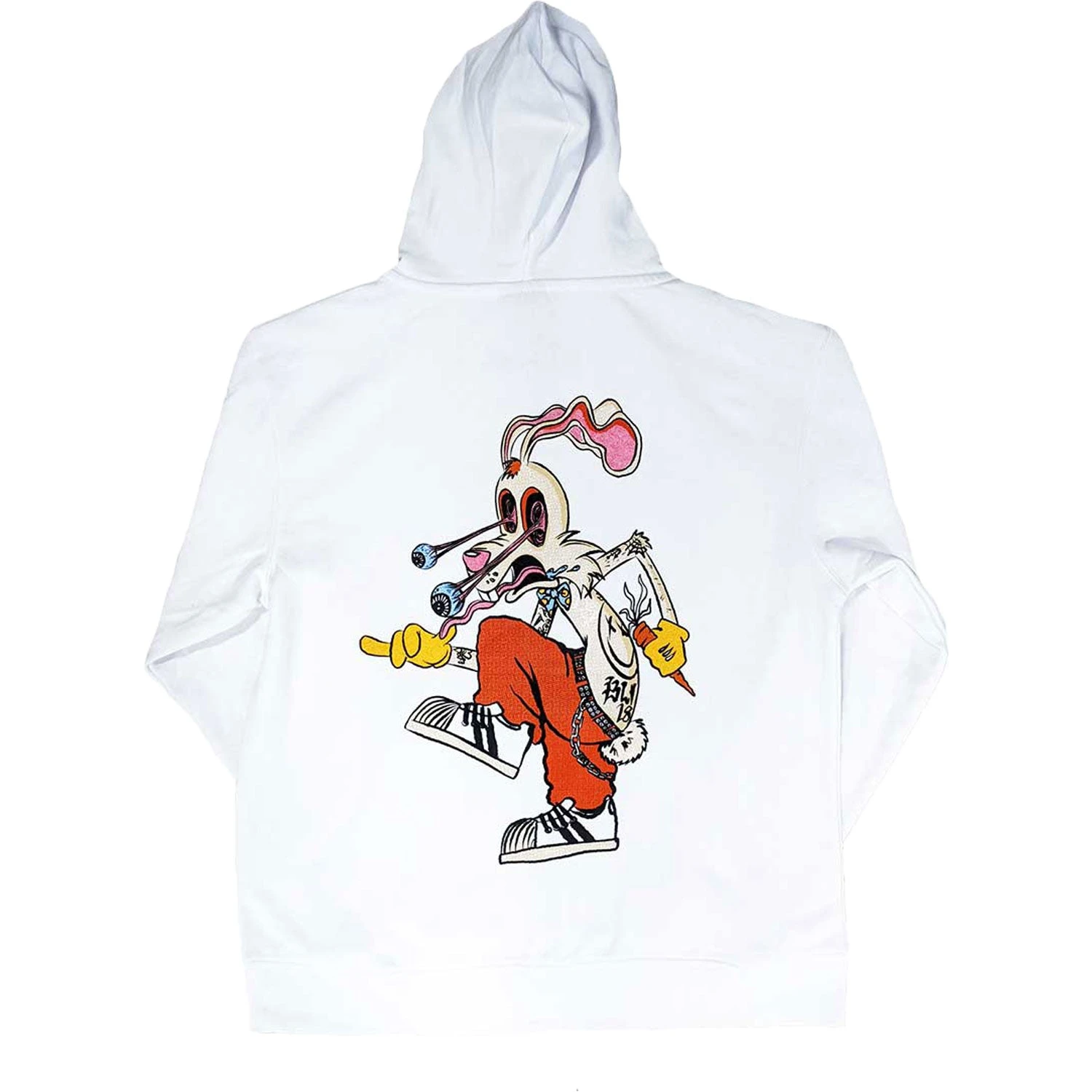 Roger Rabbit Zippered Hooded Sweatshirt(Blink 182 Roger Rabbit Zippered Hooded Sweatshirt 441478) 4 Roger Rabbit Zippered Hooded Sweatshirt(Blink 182 Roger Rabbit Zippered Hooded Sweatshirt 441478) - Image 2