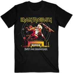 Beast Over Hammersmith Eddie & Devil Tonal T-shirt(Iron Maiden Beast Over Hammersmith Eddie Devil Tonal T Shirt 441642)