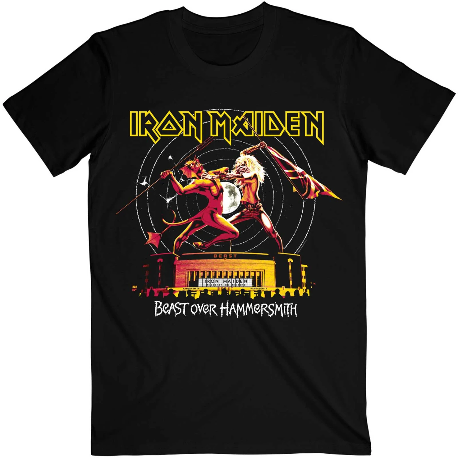 Beast Over Hammersmith Eddie & Devil Tonal T-shirt(Iron Maiden Beast Over Hammersmith Eddie Devil Tonal T Shirt 441642) 3 Beast Over Hammersmith Eddie & Devil Tonal T-shirt(Iron Maiden Beast Over Hammersmith Eddie Devil Tonal T Shirt 441642)
