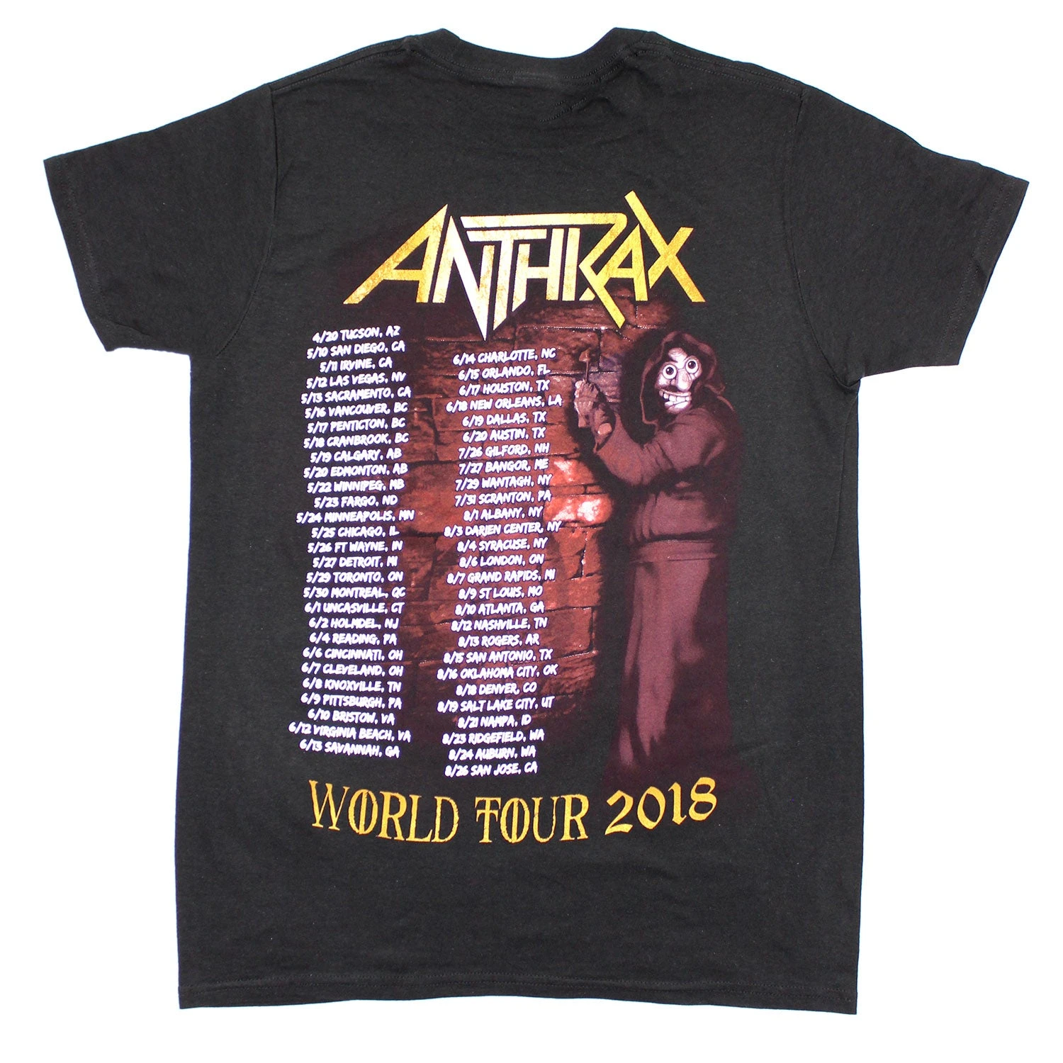 Bloody Wings 2018 Tour Tee (T-SJ) T-shirt(Anthrax Bloody Wings 2018 Tour Tee T Sj T Shirt 443384) 4 Bloody Wings 2018 Tour Tee (T-SJ) T-shirt(Anthrax Bloody Wings 2018 Tour Tee T Sj T Shirt 443384) - Image 2