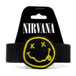 Smiley Face Silicone Wristband Rubber Bracelet(Nirvana Smiley Face Silicone Wristband Rubber Bracelet 443734)