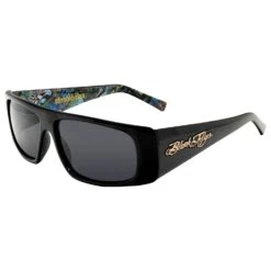 Stoopid Fly Album Art Sunglasses Shiny Black W/ Smoke Polarized Lens Sunglasses(Slightly Stoopid Stoopid Fly Album Art Sunglasses Shiny Black W Smoke Polarized Lens Sunglasses 444131)