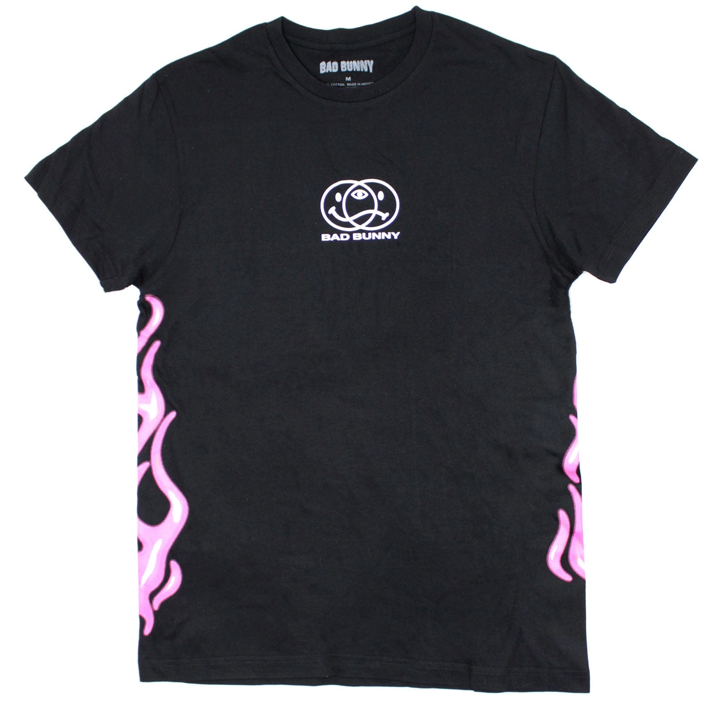 Smileys & Pink Flames T-shirt(Bad Bunny Smileys Pink Flames T Shirt 444821) 3 Smileys & Pink Flames T-shirt(Bad Bunny Smileys Pink Flames T Shirt 444821)