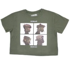Demon Days Ladies Crop Top Junior Top(Gorillaz Demon Days Ladies Crop Top Junior Top 444951)