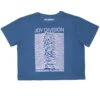 Unknown Pleasures Ladies Crop Top Junior Top(Joy Division Unknown Pleasures Ladies Crop Top Junior Top 444952)