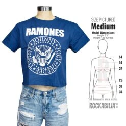 Presidential Seal Ladies Crop Top Junior Top(Ramones Presidential Seal Ladies Crop Top Junior Top 444959) 7 Presidential Seal Ladies Crop Top Junior Top(Ramones Presidential Seal Ladies Crop Top Junior Top 444959) -ROCABILIA CLOTHING SALE 444959S