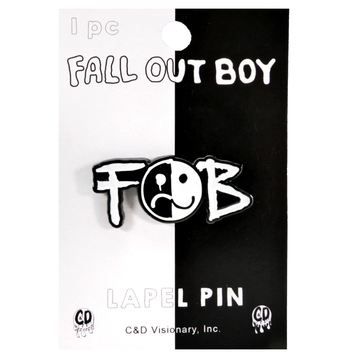 Smiley Logo Pewter Pin Badge(Fall Out Boy Smiley Logo Pewter Pin Badge 445345) 3 Smiley Logo Pewter Pin Badge(Fall Out Boy Smiley Logo Pewter Pin Badge 445345)