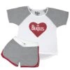 Girl's Heart Logo Tee & Shorts Set Sleepwear(Beatles Girl S Heart Logo Tee Shorts Set Sleepwear 445692) -ROCABILIA CLOTHING SALE 445692F