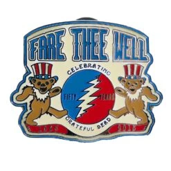 Bear Crest 50 Years Cloisonne Stick Pin Pewter Pin Badge(Grateful Dead Bear Crest 50 Years Cloisonne Stick Pin Pewter Pin Badge 445919)