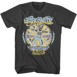 Aerosmith Nine Lives Recolor T-shirt(Aerosmith Aerosmith Nine Lives Recolor T Shirt 446084)