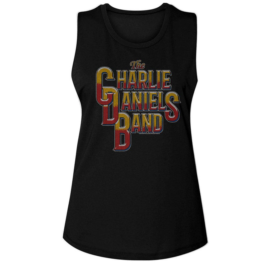 Cdb Vintage Style Logo Womens Tank(Charlie Daniels Band Cdb Vintage Style Logo Womens Tank 446272) 3 Cdb Vintage Style Logo Womens Tank(Charlie Daniels Band Cdb Vintage Style Logo Womens Tank 446272)