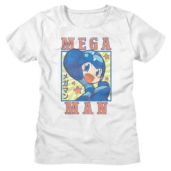 Mega Man Square And Stars Junior Top(Mega Man Mega Man Square And Stars Junior Top 446687)
