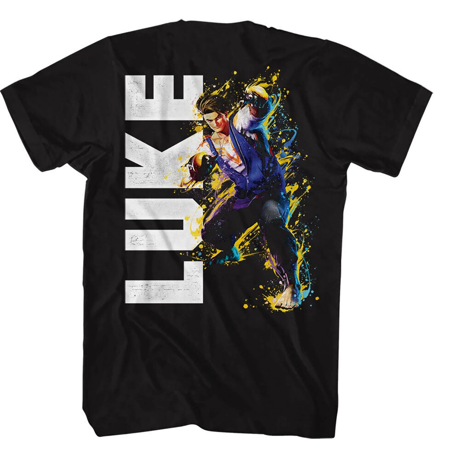 Street Fighter Luke Character T-shirt(Street Fighter Street Fighter Luke Character T Shirt 447046) 4 Street Fighter Luke Character T-shirt(Street Fighter Street Fighter Luke Character T Shirt 447046) - Image 2