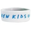 Blue On White Logo Rubber Bracelet(New Kids On The Block Blue On White Logo Rubber Bracelet 449451) 1 Blue On White Logo Rubber Bracelet(New Kids On The Block Blue On White Logo Rubber Bracelet 449451) -ROCABILIA CLOTHING SALE 449451F