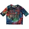 All You Need Is Love Ladies Mesh Crop Top Junior Top(Beatles All You Need Is Love Ladies Mesh Crop Top Junior Top 449710) -ROCABILIA CLOTHING SALE 449710F