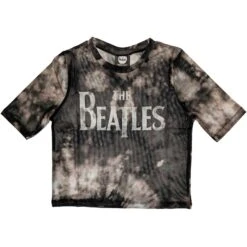 Drop T Logo Ladies Mesh Crop Top Junior Top(Beatles Drop T Logo Ladies Mesh Crop Top Junior Top 449711)