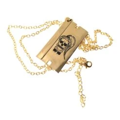 Skull Logo Gold Necklace Necklace(Lady Gaga Skull Logo Gold Necklace Necklace 449843)