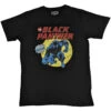 Black Panther Retro Comic T-shirt(Marvel Comics Black Panther Retro Comic T Shirt 450372) -ROCABILIA CLOTHING SALE 450372F