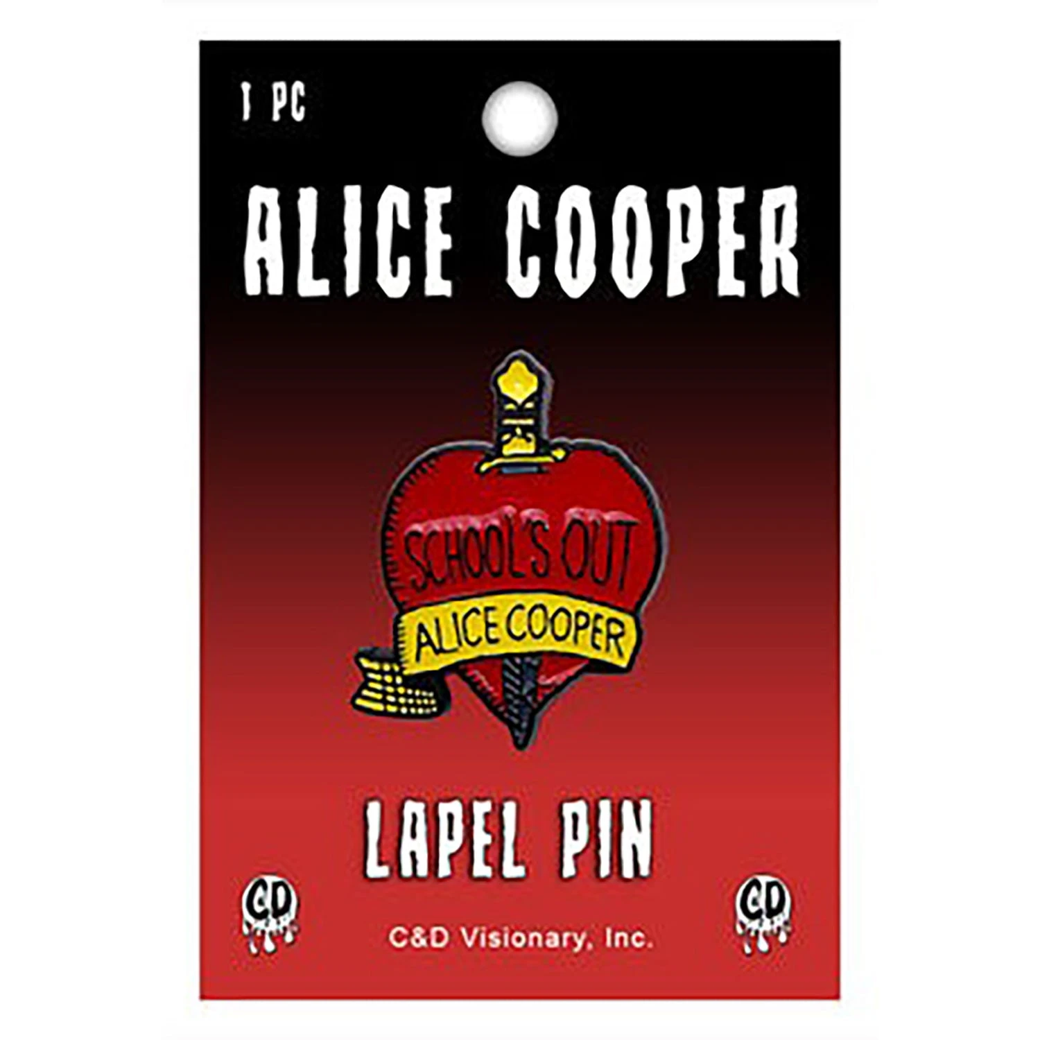 School's Out Pewter Pin Badge(Alice Cooper School S Out Pewter Pin Badge 450777) 3 School's Out Pewter Pin Badge(Alice Cooper School S Out Pewter Pin Badge 450777)
