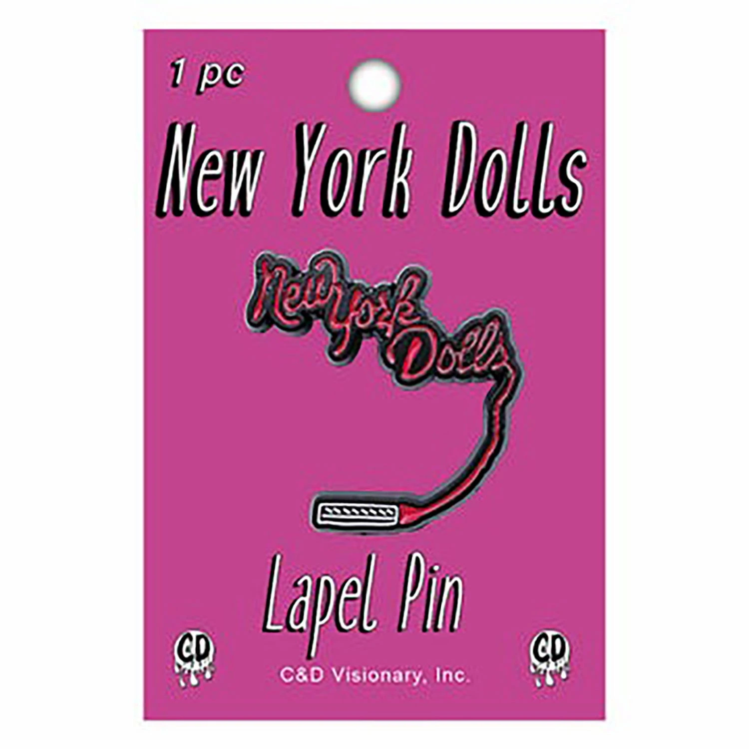 Logo Pewter Pin Badge(New York Dolls Logo Pewter Pin Badge 450799) 3 Logo Pewter Pin Badge(New York Dolls Logo Pewter Pin Badge 450799)