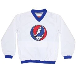 Steal Your Face Logo Windshell Pullover Jacket Jacket(Grateful Dead Steal Your Face Logo Windshell Pullover Jacket Jacket 450925)