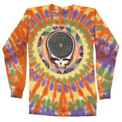 Steal Your Feathers Tie DyeLong Sleeve(Grateful Dead Steal Your Feathers Tie Dye Long Sleeve 451086)