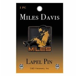 Orange Trumpet Pewter Pin Badge(Miles Davis Orange Trumpet Pewter Pin Badge 451743)