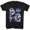 Nasa 3 Astronauts And Meatball Logo T-shirt(Nasa Nasa 3 Astronauts And Meatball Logo T Shirt 452143) -ROCABILIA CLOTHING SALE 452143F