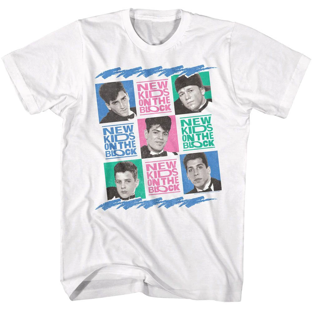 Nkotb Tricolor Squares T-shirt(New Kids On The Block Nkotb Tricolor Squares T Shirt 452174) 3 Nkotb Tricolor Squares T-shirt(New Kids On The Block Nkotb Tricolor Squares T Shirt 452174)