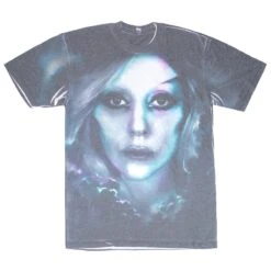 Clouds (Back Is All White) Sublimation T-shirt(Lady Gaga Clouds Back Is All White Sublimation T Shirt 452514)